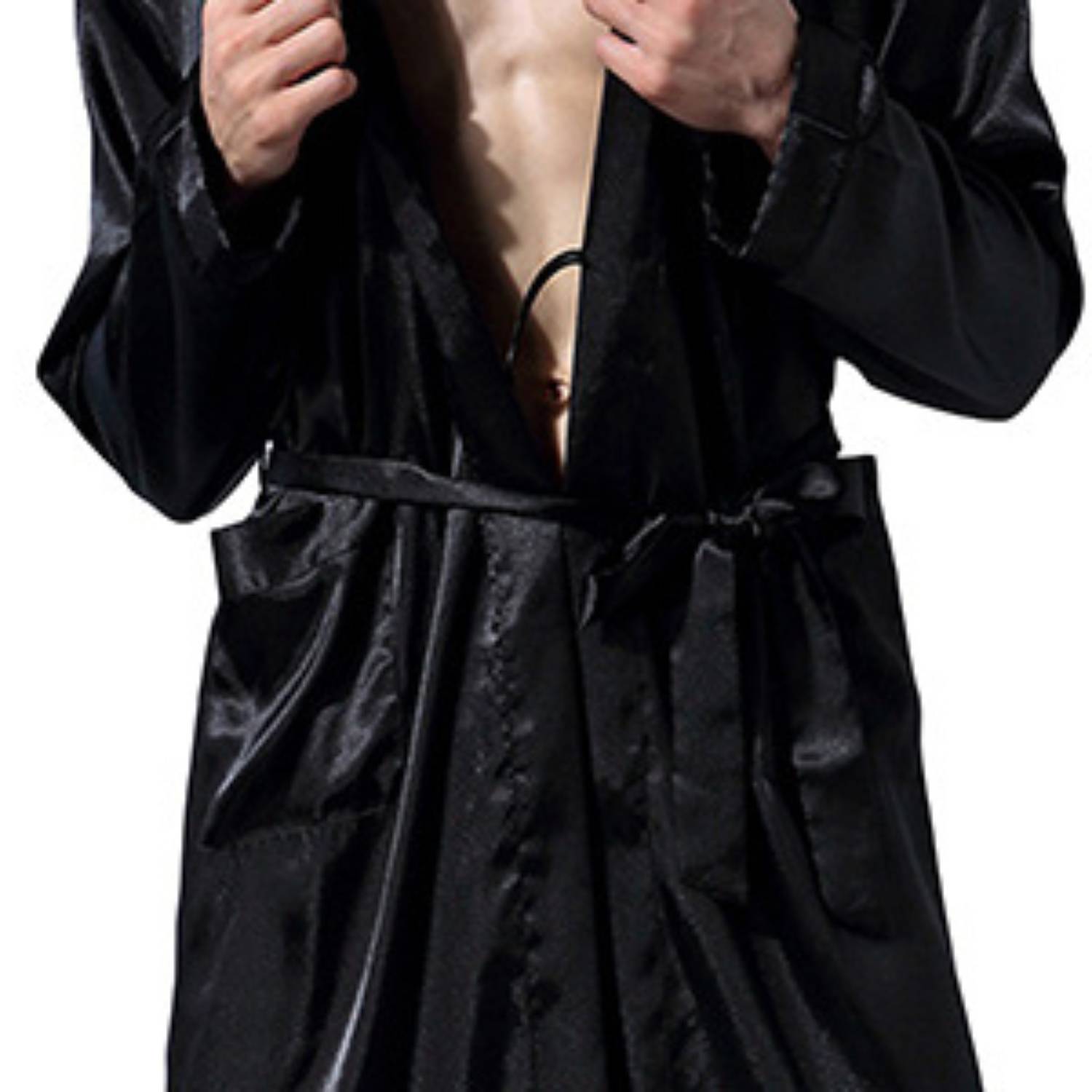 Men's Satin Bathrobe