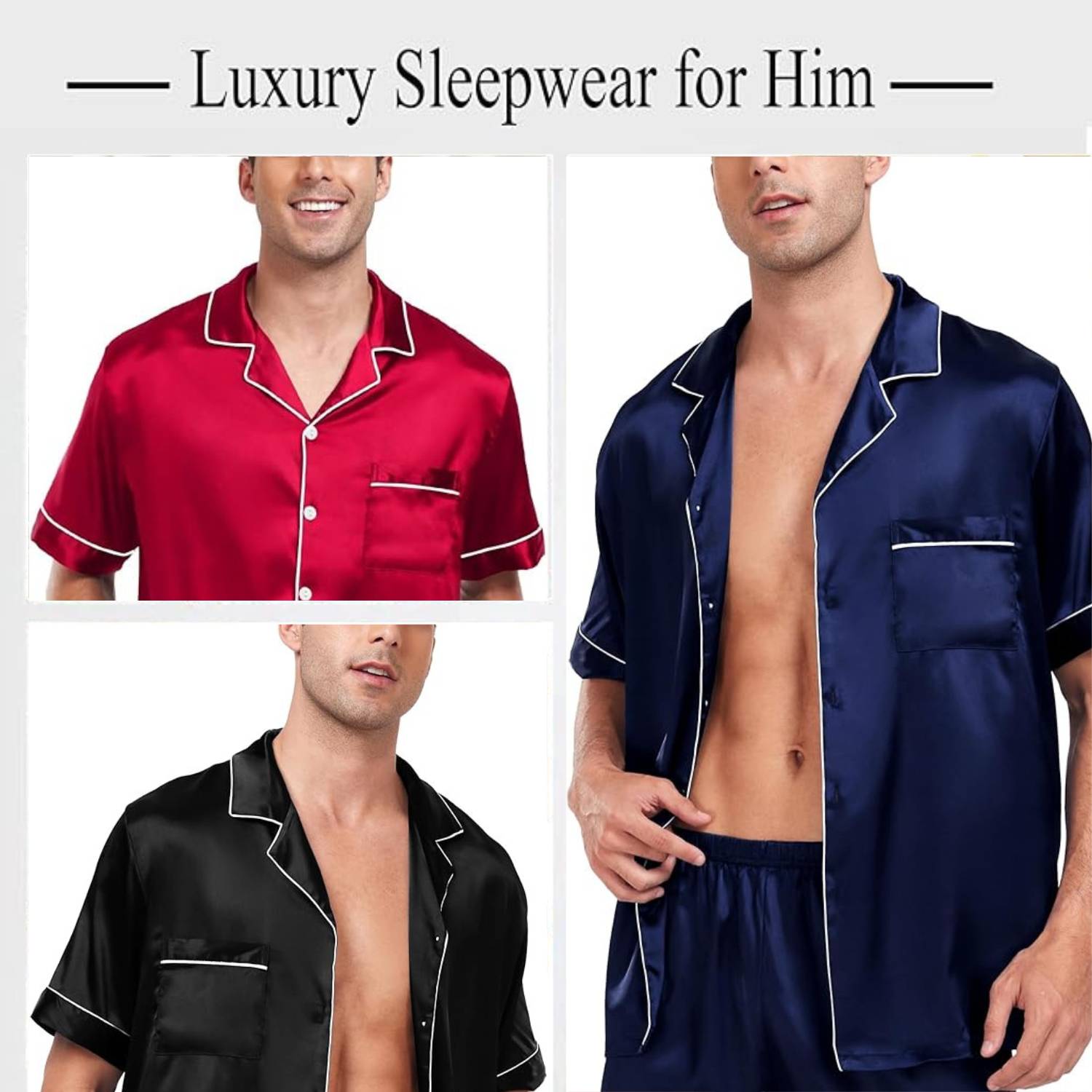 buy silk pyjamas for men